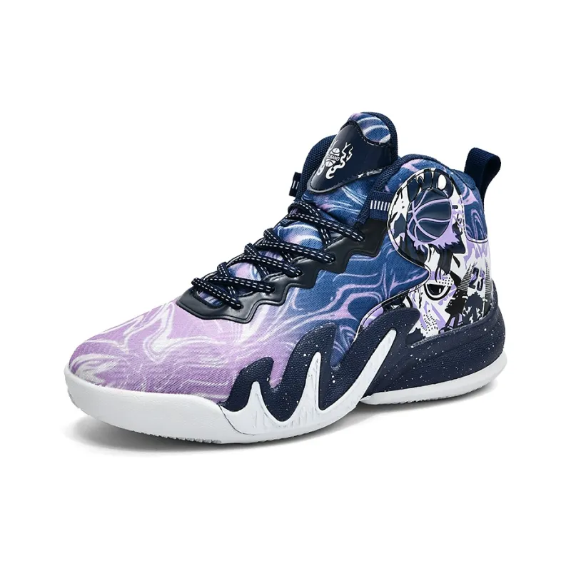 Black tailed Deer Shock Absorbers With Slip Resistant And Abrasion Resistant Properties Mid Top Basketball Shoes Unisex-14