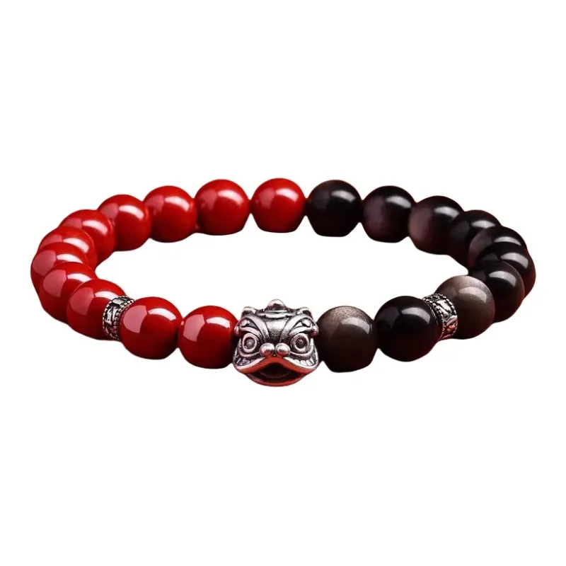 Sima Is Ethereal Reconstructed Cinnabar Bracelets Unisex-2