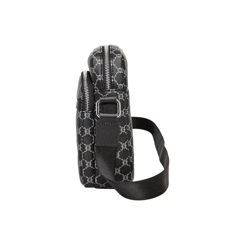 Marino Orlandi Synthetic Leather Classic And Versatile Shoulder Bag Crossbody Bag Regular Men's Black-3