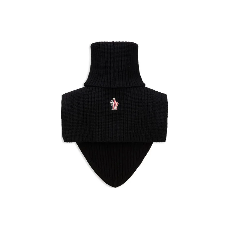 Moncler Wool Knit Scarves Women's Black-0