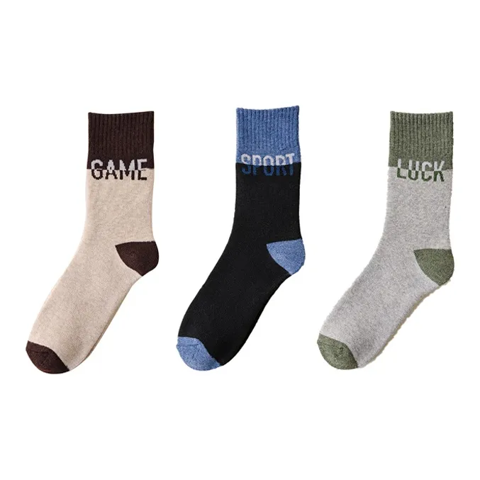 YUZHAOLIN Mid Calf Socks Men's Multi double Loading-12