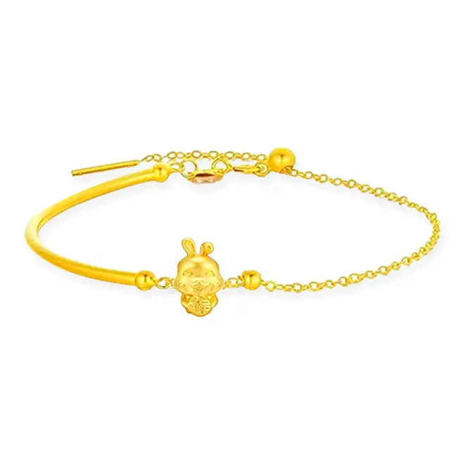Chongqing gold store Gold Bracelet Unisex-8