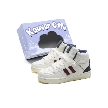 KAAVER OTTO Wear resistant And Lightweight High Top Skateboard Shoes Unisex Cinnabar Box Included