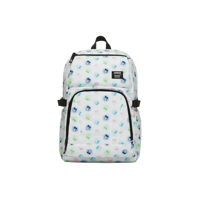 AMERICAN TOURISTER Disney Collaboration Collection Fabric Backpack Unisex White Mickey Mouse Seal-0
