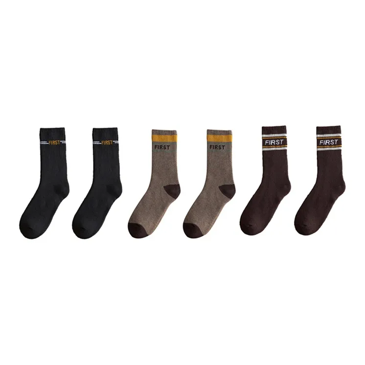 YUZHAOLIN Mid Calf Socks Men's Multi double Loading-21