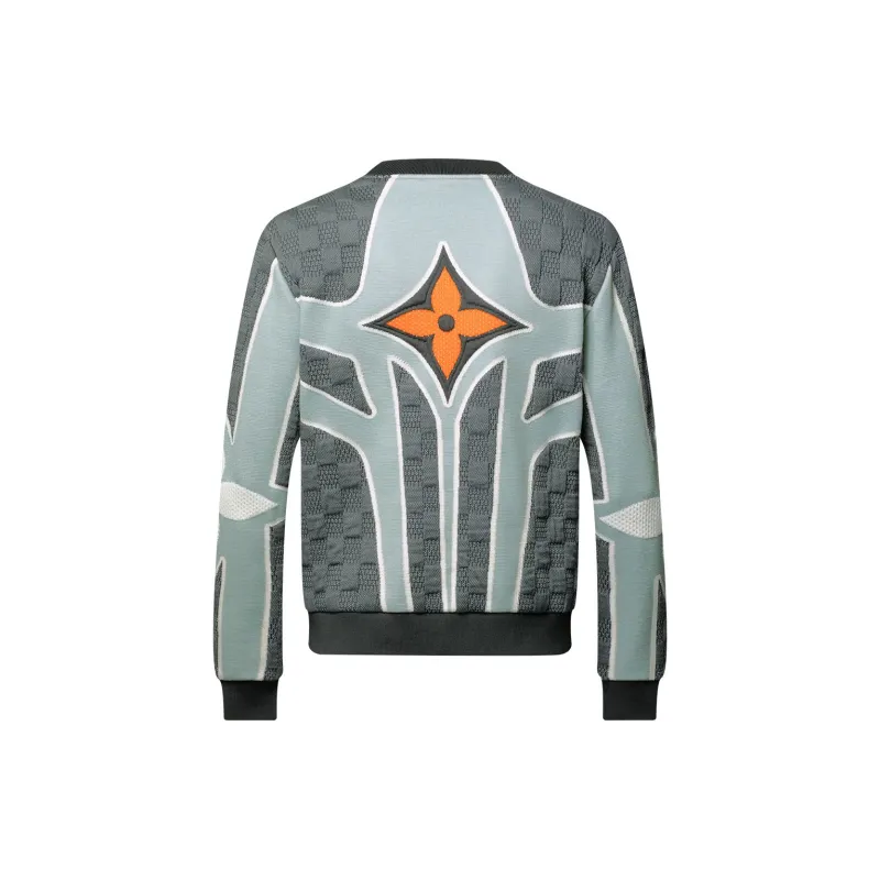 LOUIS VUITTON Quilted Cotton Blend Crewneck-1
