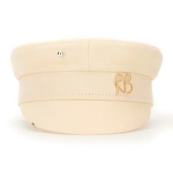 RUSLAN BAGINSKIY Logo Lettering Pierced Baker Boy Hat
