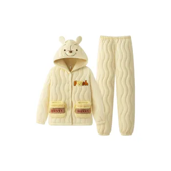 Gongdie x Disney Pajama Set Women's Custard