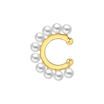 BABYBEI S925 Silver Shell Pearl Ear Bone Clip Women's
