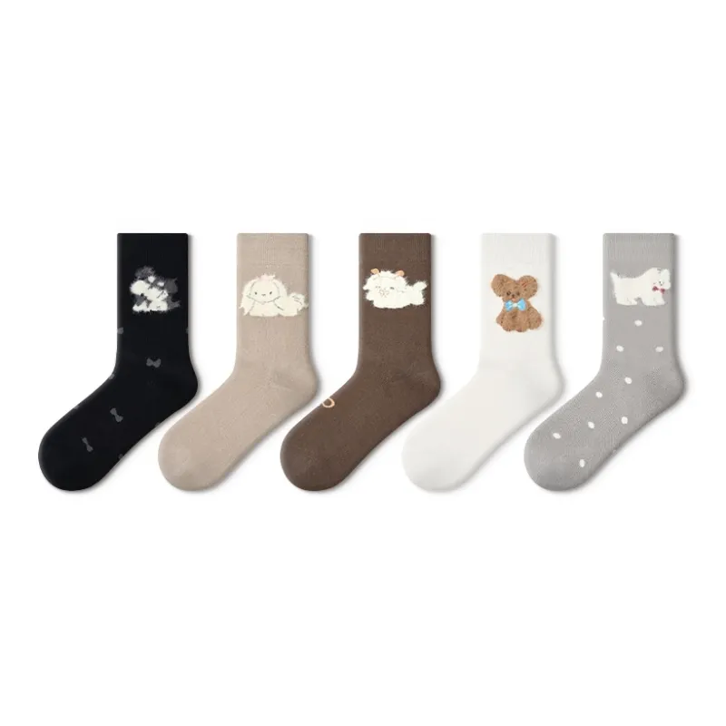 Primeet Mid Calf Socks Fall And Winter Women's 5 Pack-6