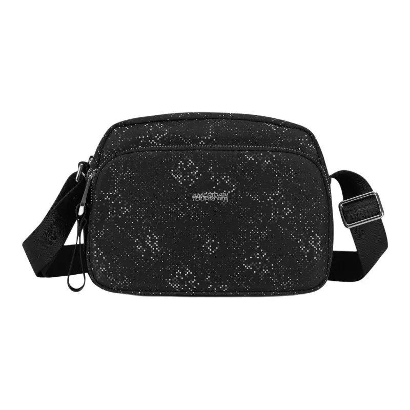 AMERICAN TOURISTER Fabric Shoulder Bag, Crossbody Bag Women's Black-0