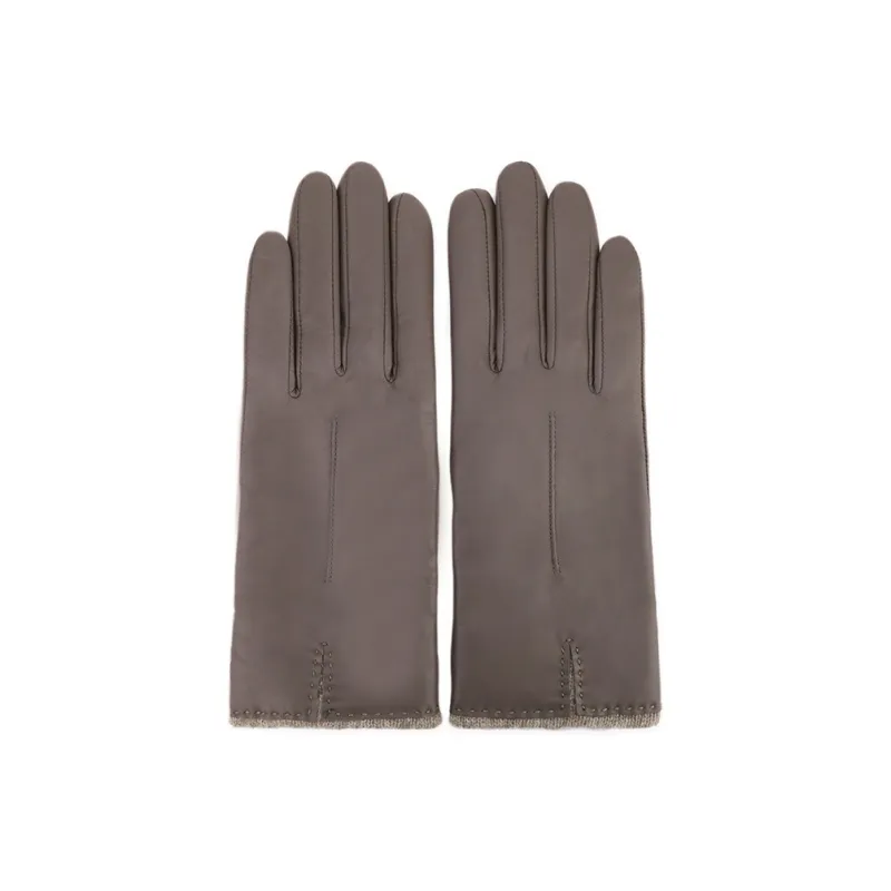 MARJAKURKI Sheepskin Sheep Wool Touchscreen Glove With White Greeting Card Unisex-2