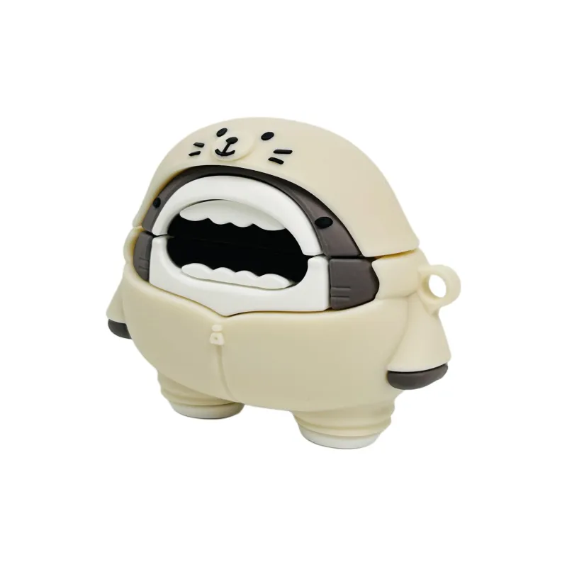 Sopi Compatible With Apple AirPods 4/2/3/4th Generation/AirPods Pro/Pro 2nd Generation Silicone Shark Headphone Cases-2