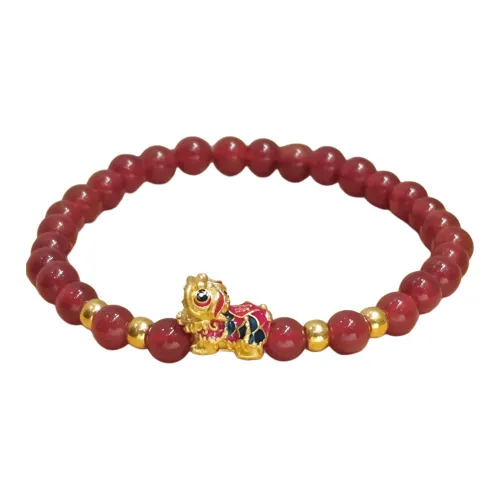 CHAORUNFUZHUBAO 5D Hydrogen Free Kirin Solid Gold Fixed Price Bracelets Women's