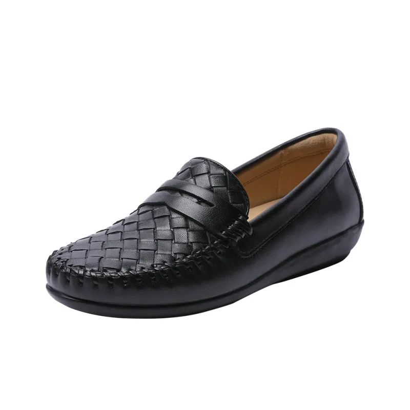Walker Shop Casual Single Shoes Women's Black-0
