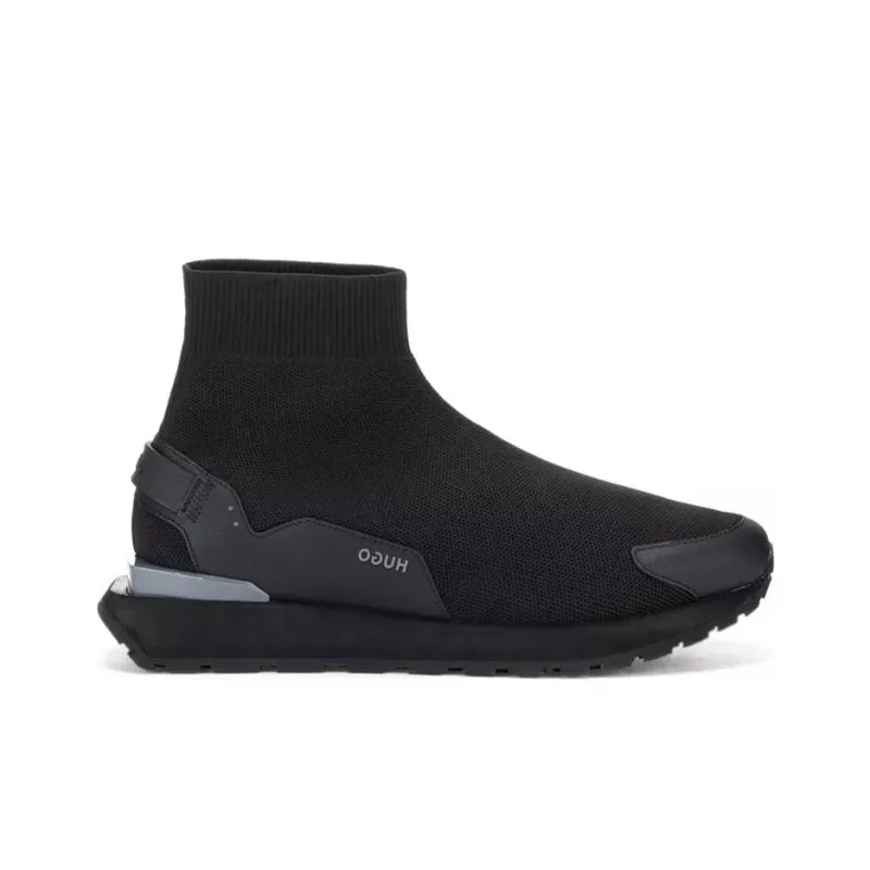 HUGO BOSS Coverage High-Top Casual Shoes Men's Black-1