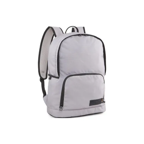 PUMA Polyester Backpack Unisex Gray Purple
