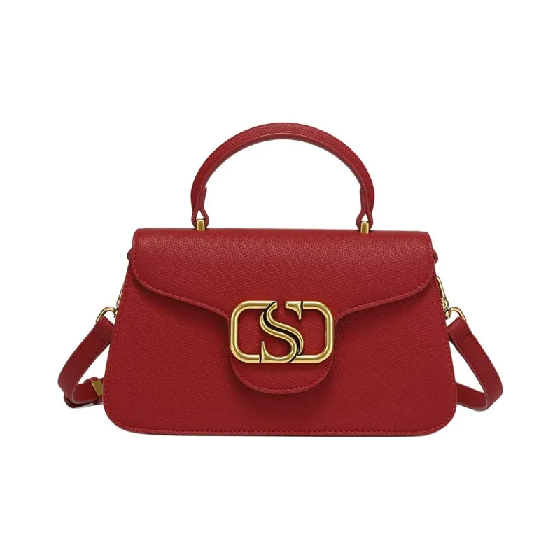 ST&SAT PU Crossbody Handbag Shoulder Bag Regular Women's Bordeaux Red-0