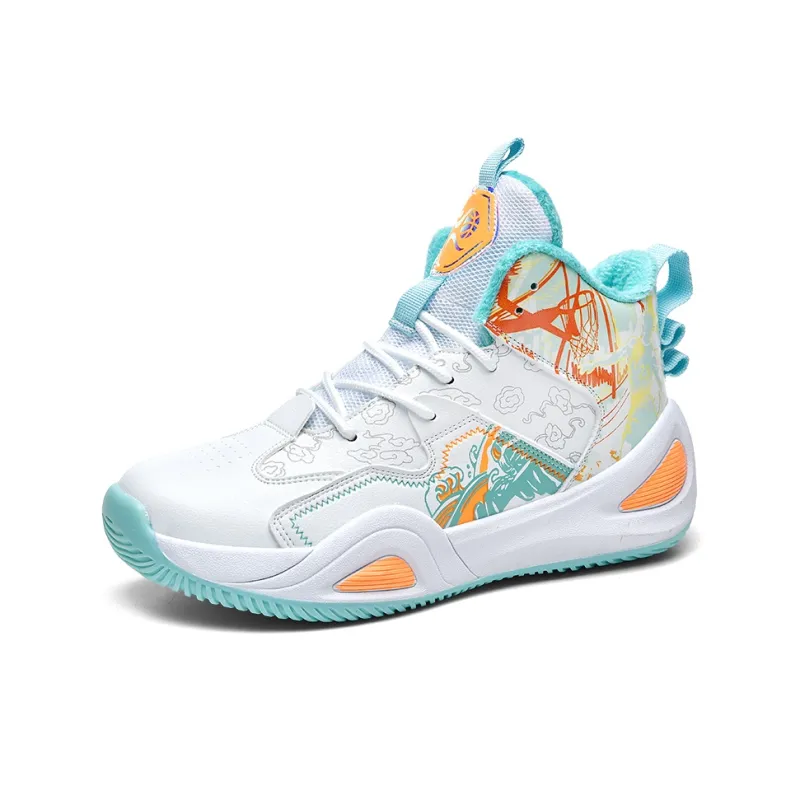 Black tailed Deer High Top Basketball Shoes Unisex-46