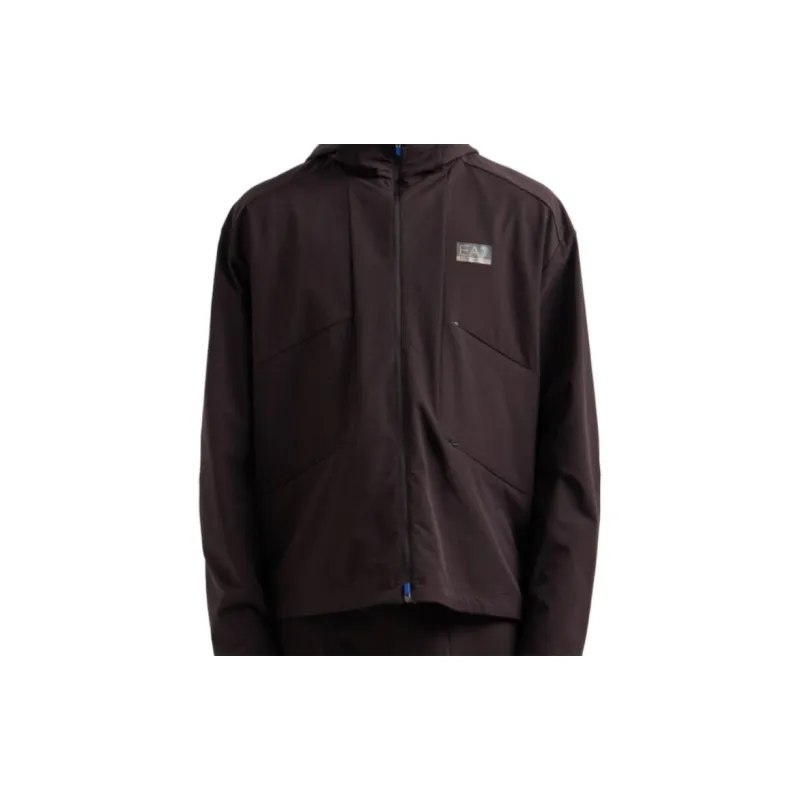 EMPORIO ARMANI Logo patch Hooded Jacket-3