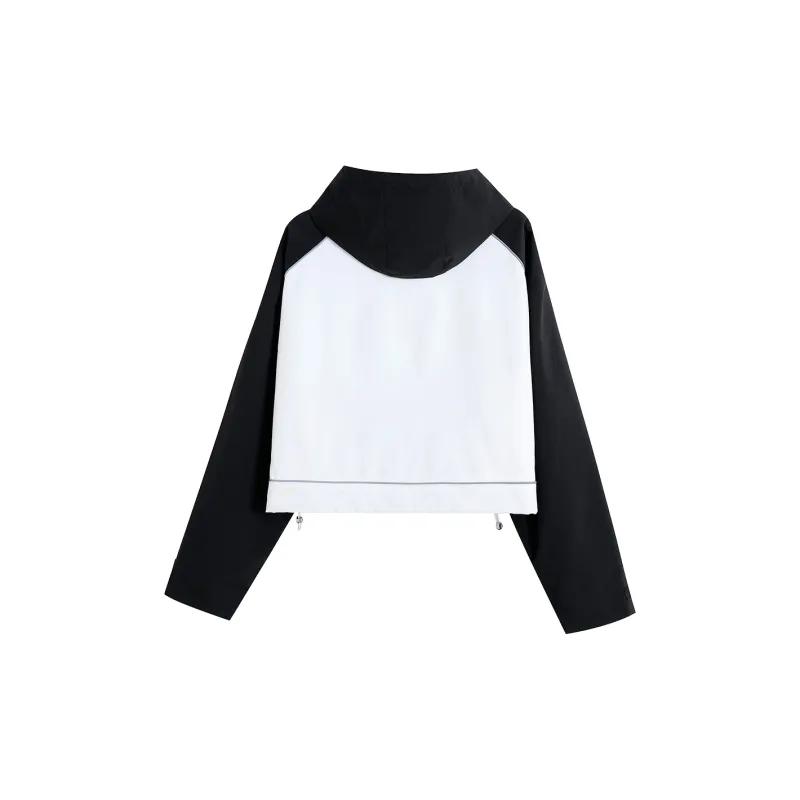 HARDY HARDY Cropped Coat Women's White & Black-1