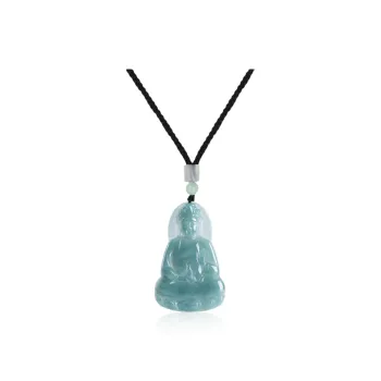 Double Happiness Gift Glutinous Jade Jadeite Necklaces Unisex