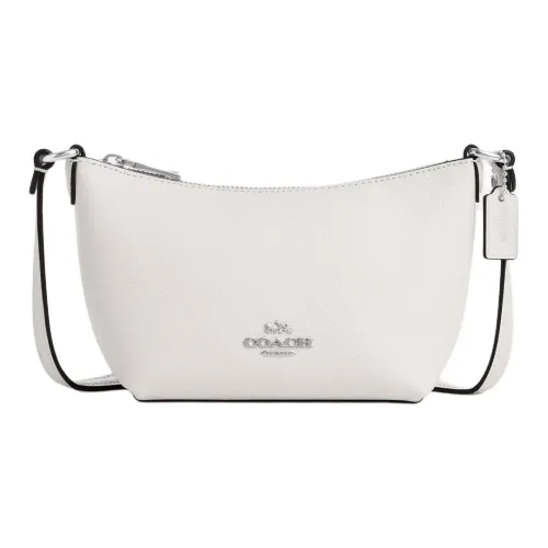COACH Recycled Leather Shoulder Bag Crossbody Bag Mini Women's White
