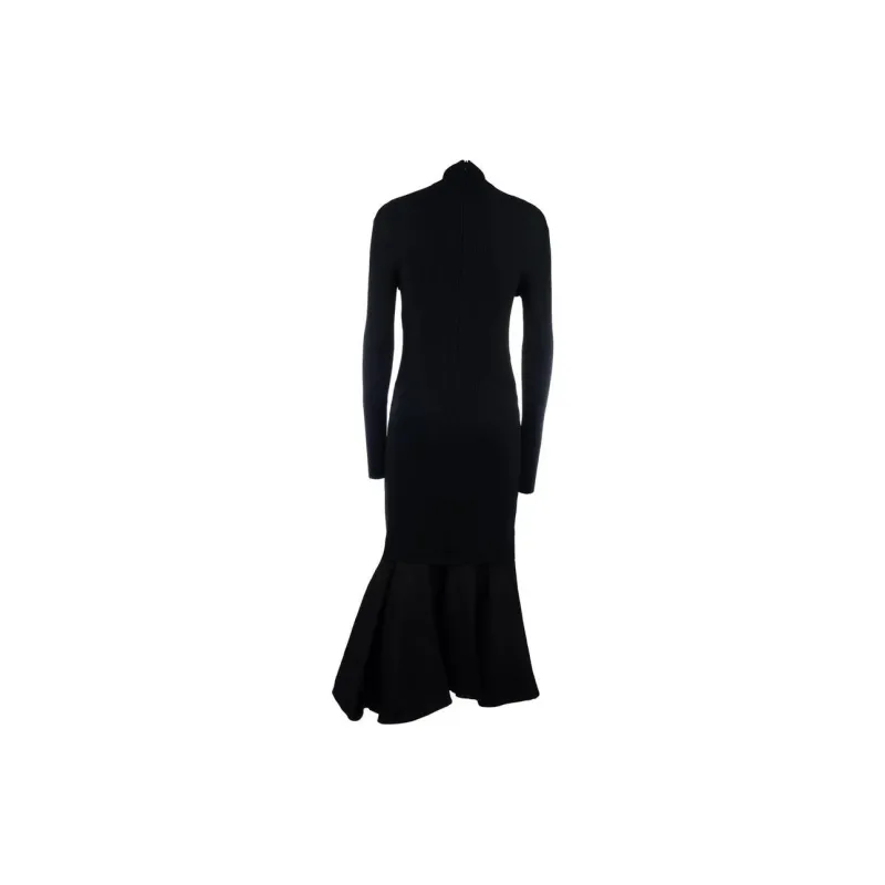Bottega Veneta Long Sleeved Dresses Women's Black-1