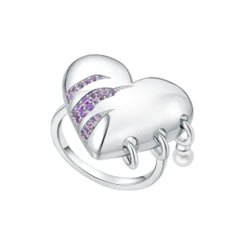 BABYBEI 925 Silver Pearls Rings Women's