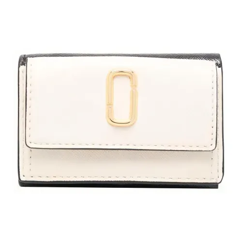 MARC JACOBS Leather Wallet Women's Black/White