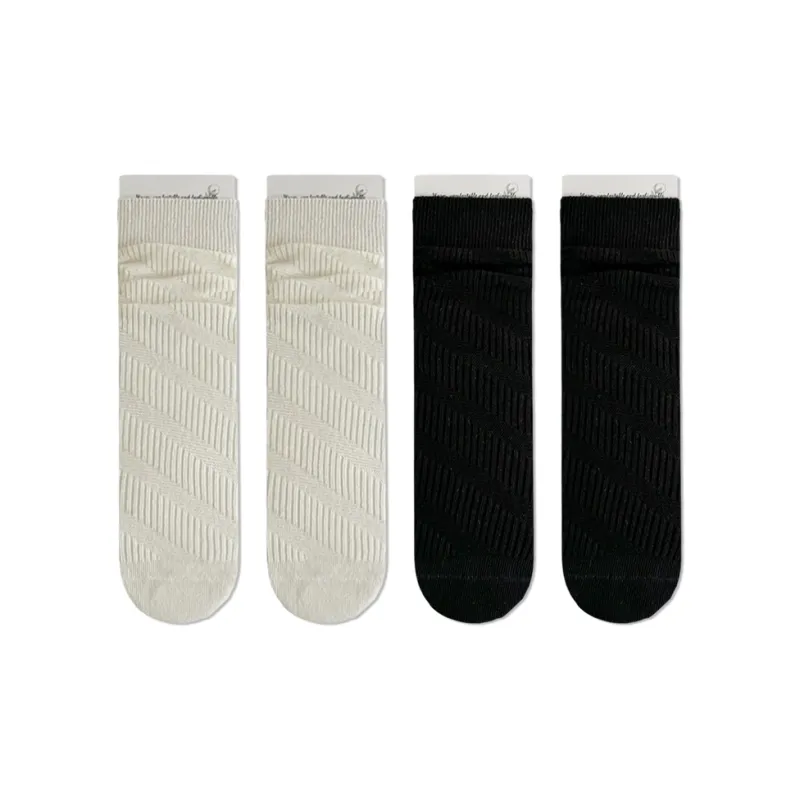 JIAZINI Mid Calf Socks Women's 4 Pack-12