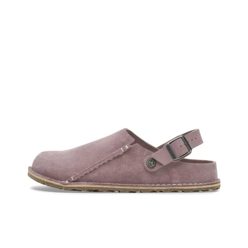 Birkenstock Lutry Premium Suede Low Top Casual Shoes Unisex Purple Regular-0
