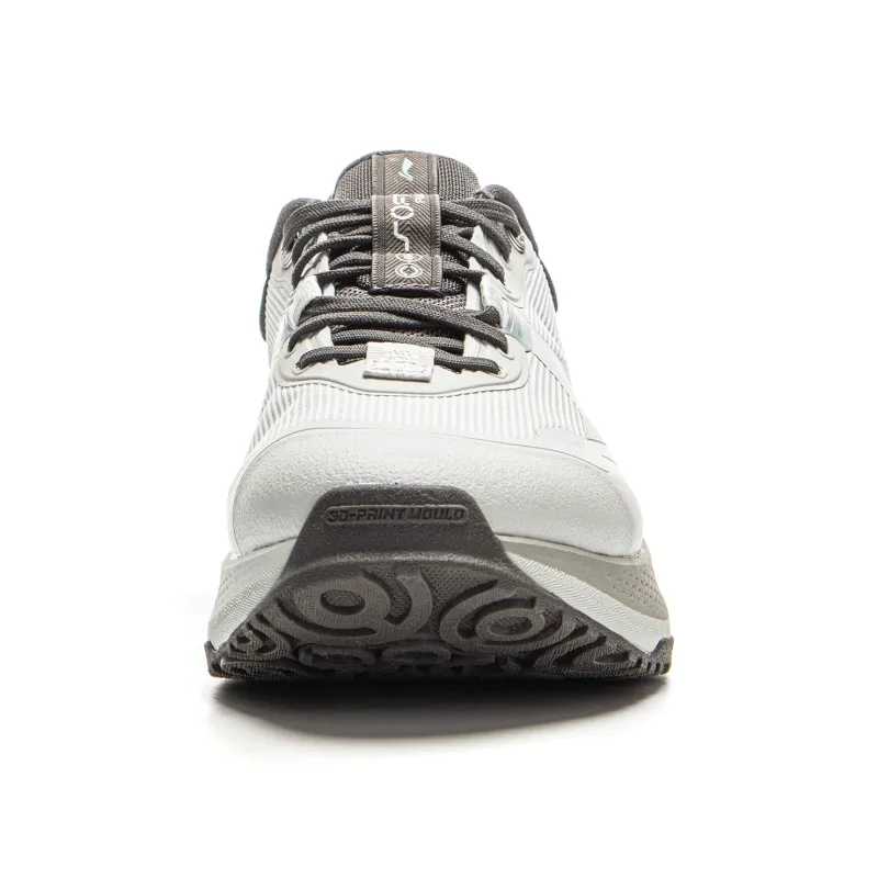 LiNing SOFT PLUS Anti Slip Wear Resistant Low Top Casual Shoes Men's Gray Black-4