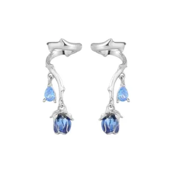 GLOIRE Alloy Clip On Earrings Women's Unique Design Cool And Serene Snake Gentle Elegance Fashionable Commute Versatile