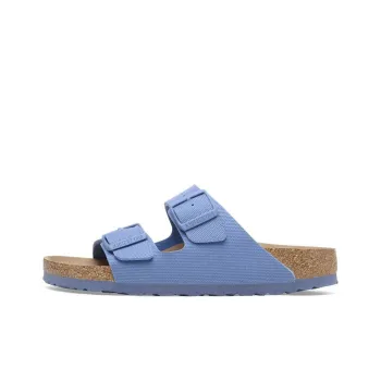 Birkenstock Slip Resistant Slide Slippers Unisex Canvas Blue Narrow Fit