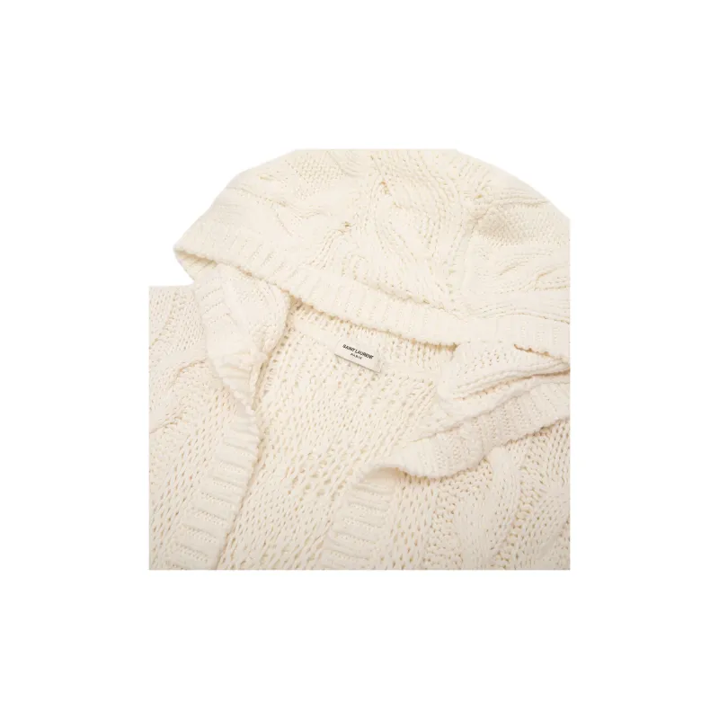 SAINT LAURENT SS23 Knitwear Women's White Pink-6