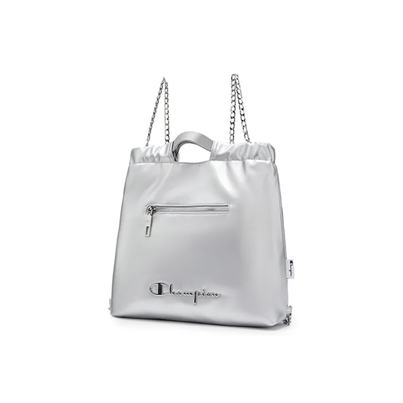 Champion Denim Backpack Medium Size Unisex Peak Blue/Silver White/Champion Black/Linen-5