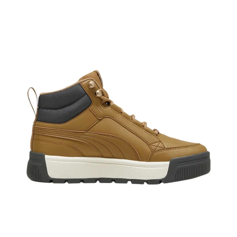PUMA Tarrenz SB Anti-Slip Wear-Resistant High-Top Kids' Skateboarding Shoes Brown Teenagers-1