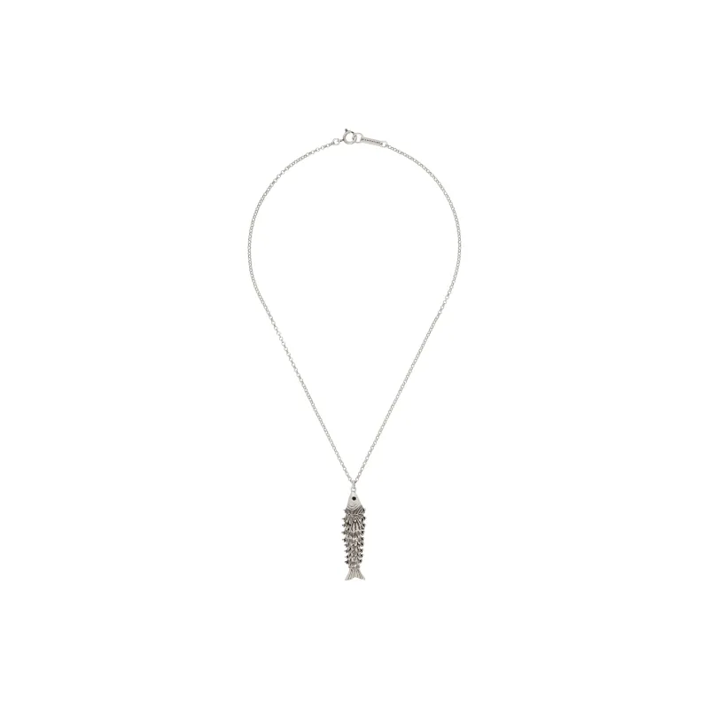 ISABEL MARANT Brass Necklaces Men's Silver-1
