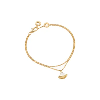 BVLGARI 18-carat Gold Mother-of-pearl Bracelets Women's Gold