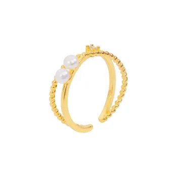 ZHENZHUAOMI Freshwater Pearl Rings Women's