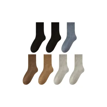 MIIOW Mid Calf Socks Unisex 7 Pack
