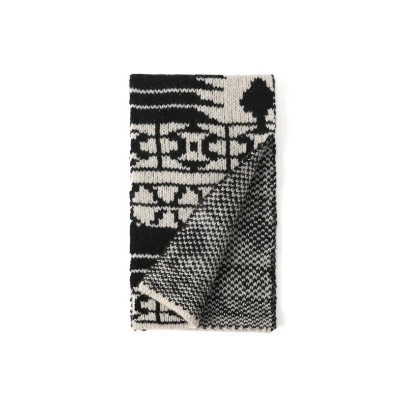 FREE RABBITⅡ Wool Knit Scarves Unisex-3