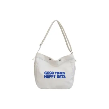 DALO Canvas Canvas Bag Tote Bag Shopping Bag Crossbody Bag Regular Unisex White/Black/Blue/Coffee
