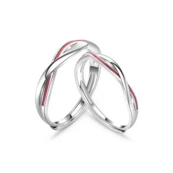 AHK S999 Fine Silver Rings Unisex