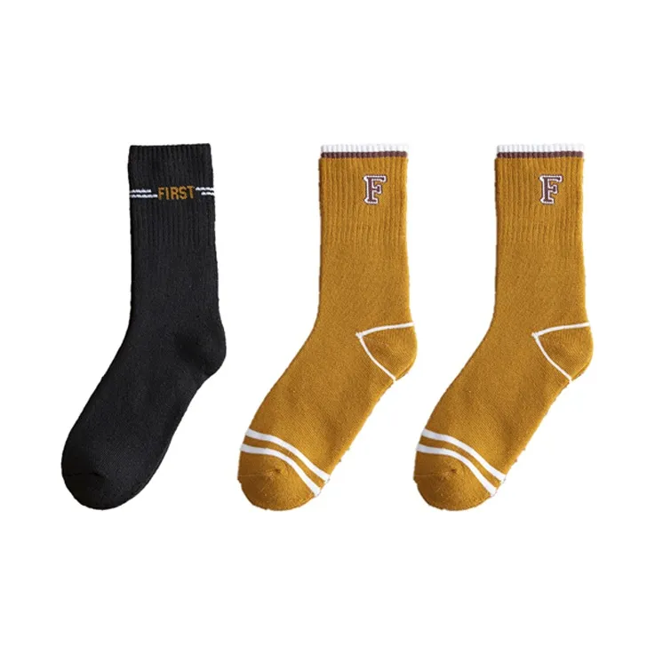 YUZHAOLIN Mid Calf Socks Men's Multi double Loading-1