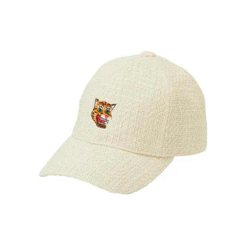 Onitsuka Tiger Polyester Baseball Caps Unisex Ecru-0