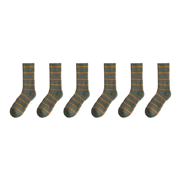 YUZHAOLIN Mid Calf Socks Men's Multi double Loading-25