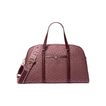 MICHAEL KORS Jet Set Travel Polyester One Shoulder Crossbody Portable Travel Bag Extra Large Women's Ox Blood Color