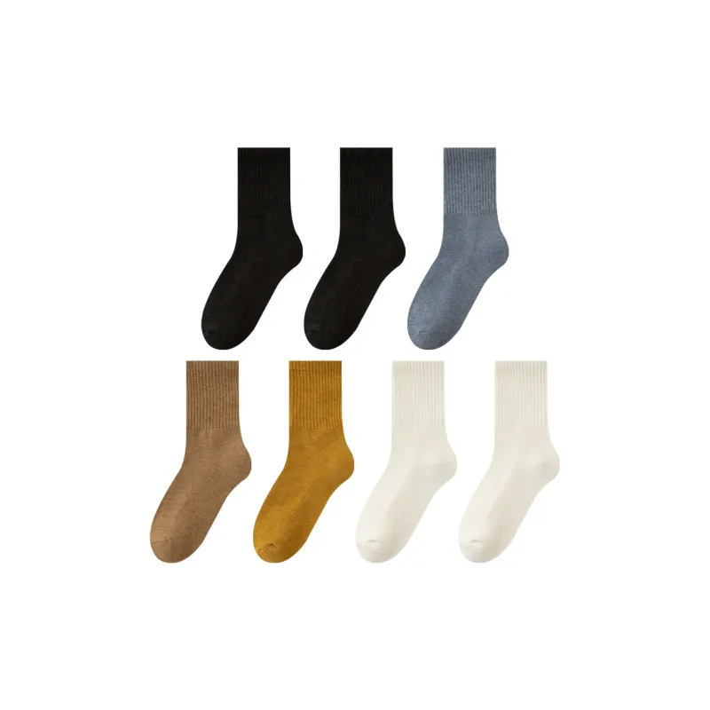 MIIOW Mid Calf Socks Unisex 7 Pack-8